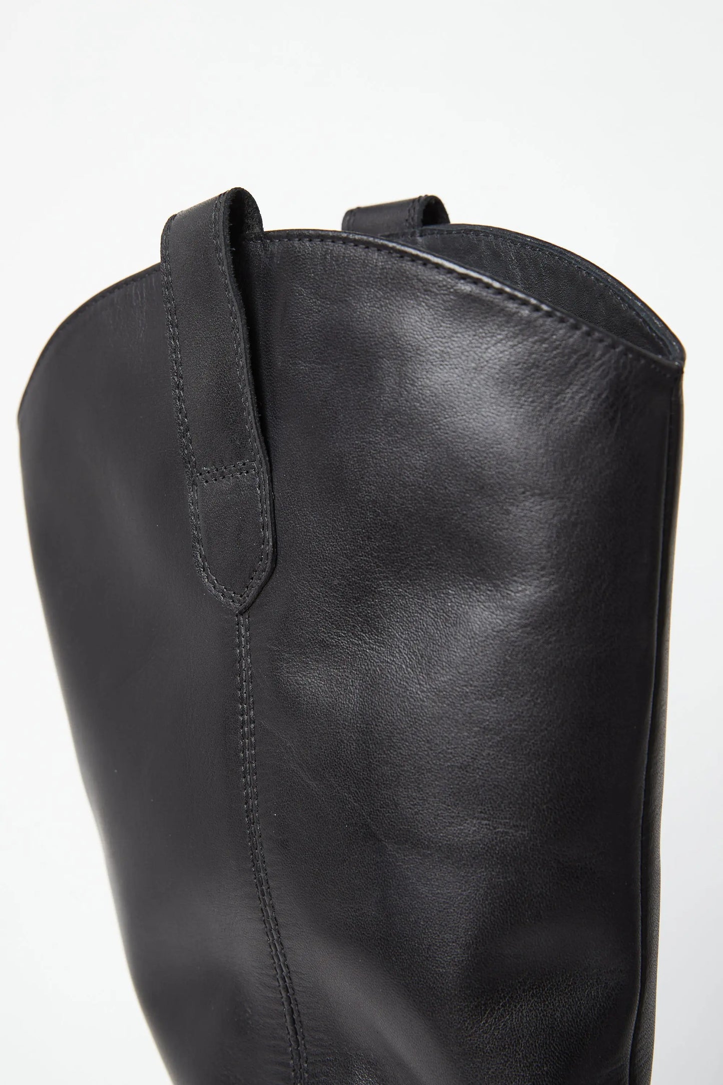 Edit No9 Knee High western boots in larger sizes- detail